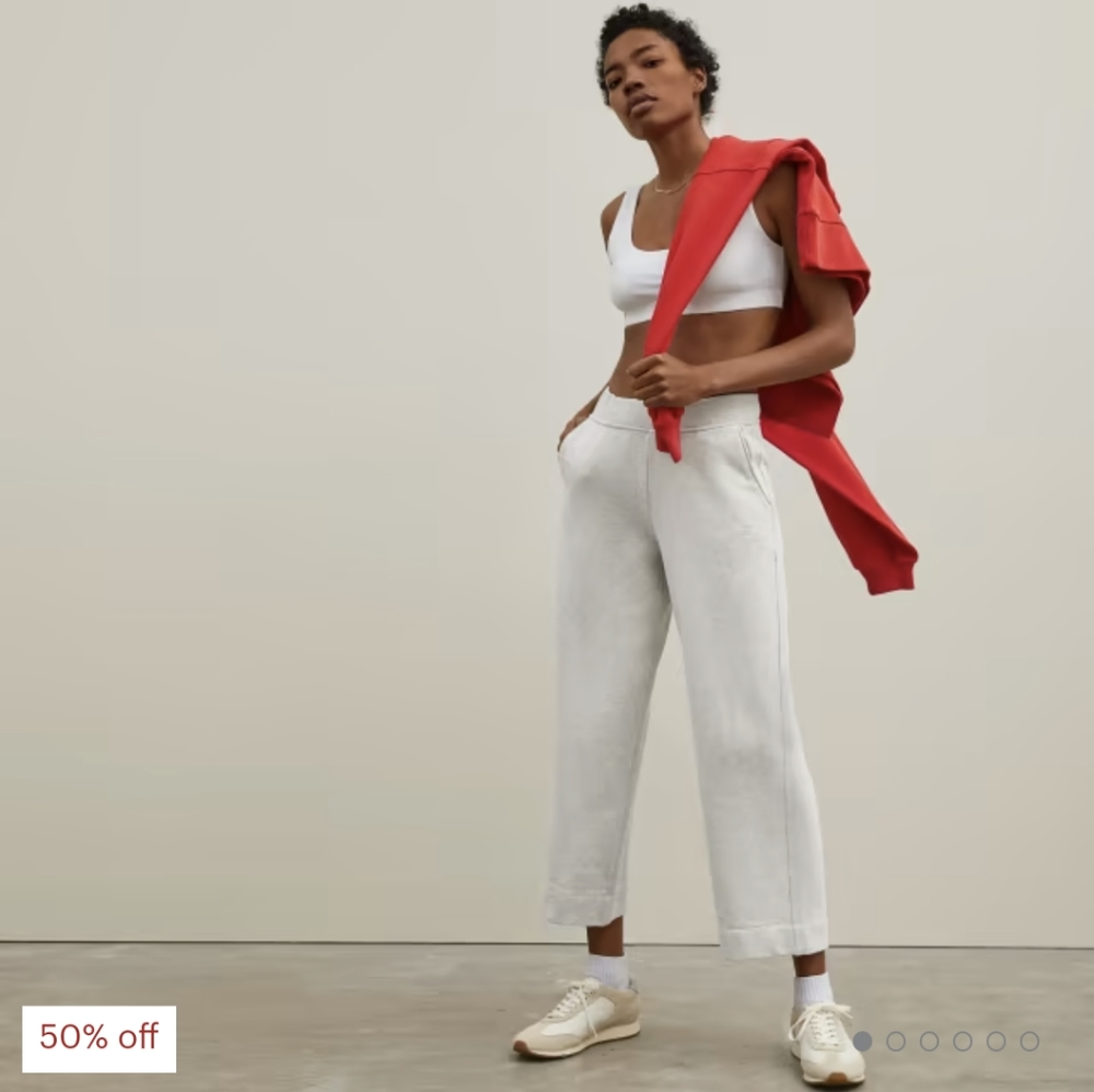 Everlane Wide Leg Cropped Sweatpants